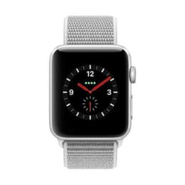 Apple Watch (Series 4) 2018 GPS 44 mm - Alumiini Hopea - Milanolaisranneke Harmaa