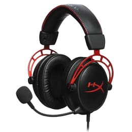 Hyperx Cloud Alpha Kuulokkeet melunvaimennus gaming johdollinen mikrofonilla - Punainen/Musta