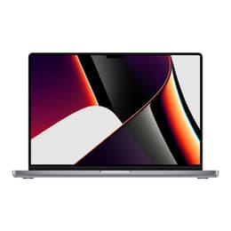 MacBook Pro 16" (2021) - Applen M1 Max ‑siru jossa on 10-ytiminen prosessori ja 32-ytiminen näytönohjain - 64GB RAM - SSD 8000GB - Tavallinen näyttö - AZERTY - Ranska