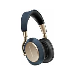 Bowers & Wilkins PX7 Kuulokkeet melunvaimennus kiinteä + langaton mikrofonilla - Sininen/Kulta