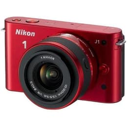 Hybrid Nikon 1 J1 - Punainen + Objektiivi Nikon 27-81mm f/3.5-5.6