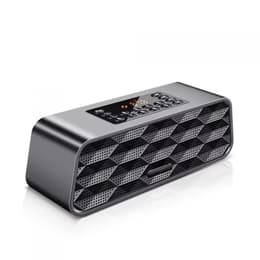 Evetane Bluetooth double haut-parleurs Speaker Bluetooth - Musta