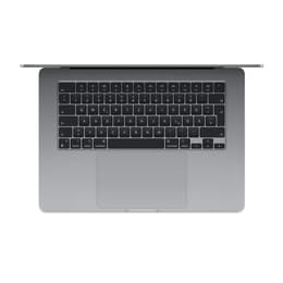MacBook Air 15" (2023) - Applen M2 ‑siru jossa on 8-ytiminen prosessori ja 10-ytiminen näytönohjain - 16GB RAM - SSD 1000GB - Tavallinen näyttö - QWERTZ - Saksa