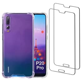 Kuori Huawei P20 Pro ja 2 suojakalvo - Kierrätysmuovi - Läpinäkyvä