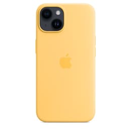 Apple Silikonikuori iPhone 14 Plus - Magsafe - Silikoni Keltainen