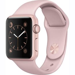 Apple Watch (Series 1) 2016 GPS 38 mm - Alumiini Kulta - Sport loop Pinkki