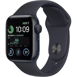 Apple Watch (Series SE) 2021 GPS 40 mm - Alumiini Keskiyö - Sport band Musta