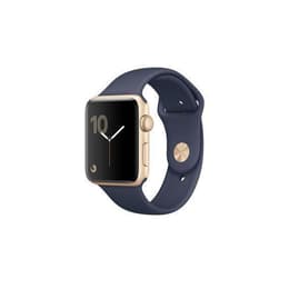 Apple Watch (Series 2) 42 mm - Alumiini Kulta - Sport loop Keskiyönsininen