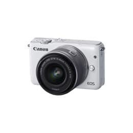 Hybridikamera Canon EOS M10 - Valkoinen + objektiivi Canon EF-M 15-45 mm f/3.5-6.3 IS STM
