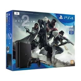 PlayStation 4 Slim 1000GB - Musta + Destiny 2