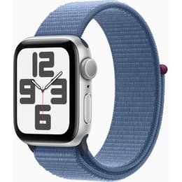 Apple Watch (Series SE) 2022 GPS 40 mm - Alumiini Hopea - Sport loop Sininen