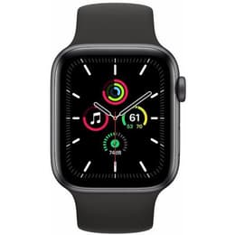 Apple Watch (Series SE) 2020 GPS 44 mm - Alumiini Harmaa - Sport loop Musta