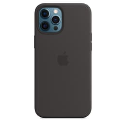 Apple Silikonikuori iPhone 12 Pro Max - Magsafe - Silikoni Musta