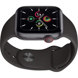 Apple Watch (Series SE) 2020 GPS + Cellular 44 mm - Alumiini Tähtiharmaa - Sport band Musta