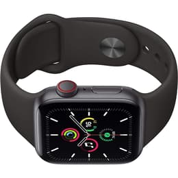 Apple Watch (Series SE) 2020 GPS + Cellular 44 mm - Alumiini Tähtiharmaa - Sport band Musta