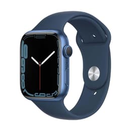 Apple Watch (Series 7) 2021 GPS 45 mm - Alumiini Sininen - Sport band Sininen
