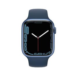 Apple Watch (Series 7) 2021 GPS 45 mm - Alumiini Sininen - Sport band Sininen