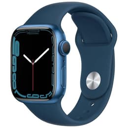 Apple Watch (Series 7) 2021 GPS 41 mm - Alumiini Sininen - Sport band Sininen