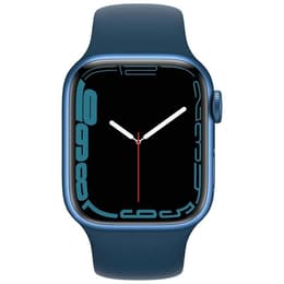 Apple Watch (Series 7) 2021 GPS 41 mm - Alumiini Sininen - Sport band Sininen
