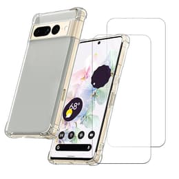 Kuori Google Pixel 7 Pro ja 2 suojakalvo - TPU - Läpinäkyvä