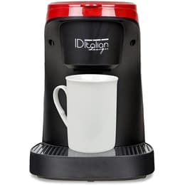 Kahvinkeitin Ilman kapselia Italian Design IDECUCOF02 Coffee Duo Pro 0,2400L - Musta