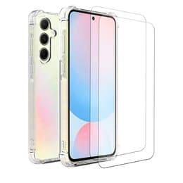 Kuori Galaxy A56 ja 2 suojakalvo - TPU - Läpinäkyvä