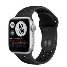 Apple Watch (Series 5) 2019 GPS 40 mm - Alumiini Hopea - Nike Sport band Musta