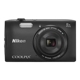 Kompaktikamera Coolpix S3600 - Musta + Nikon Nikon Nikkor 25-200 mm f/3.7-6.6 f/3.7-6.6