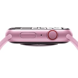 Apple Watch Series 9 (2023) GPS + Cellular 45 mm - Alumiini Pinkki - Sport band Pinkki