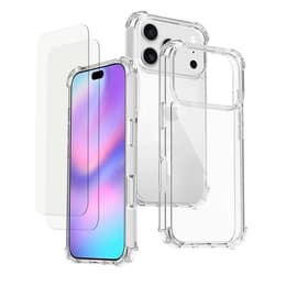Kuori iPhone 17 Pro ja 2 suojakalvo - TPU - Läpinäkyvä
