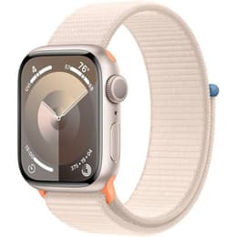 Apple Watch Series 9 (2023) GPS 45 mm - Alumiini Tähtivalkea - Sport loop Tähtivalkea