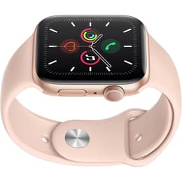 Apple Watch (Series 4) 2018 GPS 40 mm - Alumiini Ruusukulta - Sport band Pinkki