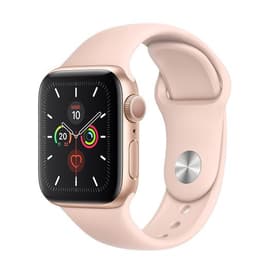 Apple Watch (Series 4) 2018 GPS 40 mm - Alumiini Ruusukulta - Sport band Pinkki