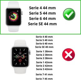 Kuori Apple Watch Series 4 - 44 mm - Muovi - Läpinäkyvä