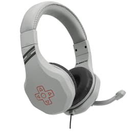 Subsonic Retro Gaming Headset Kuulokkeet gaming kiinteä mikrofonilla - Valkoinen/Harmaa