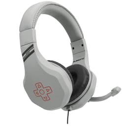 Subsonic Retro Gaming Headset Kuulokkeet gaming johdollinen mikrofonilla - Valkoinen/Harmaa