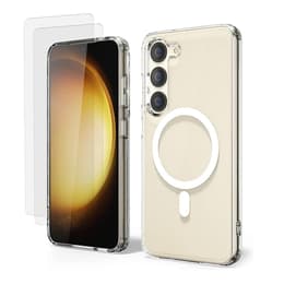 Kuori Galaxy S23 Plus ja 2 suojakalvo - TPU - Läpinäkyvä