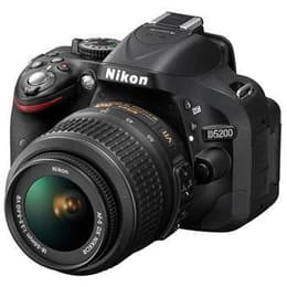 Yksisilmäinen peiliheijastuskamera D5200 - Musta + Nikon AF-X DX Nikkor 18-55mm f/3.5-5.6GVR f/3.5-5.6
