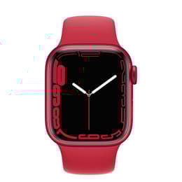 Apple Watch Series 7 (2021) GPS 41 mm - Alumiini Punainen - Sport band Punainen