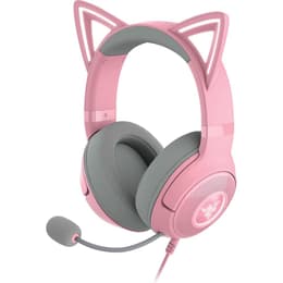 Razer Kraken Kitty V2 Kuulokkeet gaming johdollinen mikrofonilla - Vaaleanpunainen (pinkki)/Harmaa