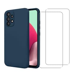 Kuori Galaxy A32 5G ja 2 suojakalvo - TPU - Sininen