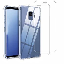 Kuori Galaxy S9 ja 2 suojakalvo - TPU - Läpinäkyvä