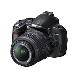 Yksisilmäinen peiliheijastuskamera D3000 - Musta + Nikon Nikon AF-S DX 18-55 mm f/3.5-5.6 G VR f/3.5-5.6 GVR