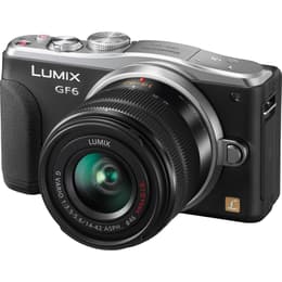 Hybridikamera Lumix DMC-GF6 - Musta/Harmaa + Panasonic Lumix G Vario f/3.5-5.6