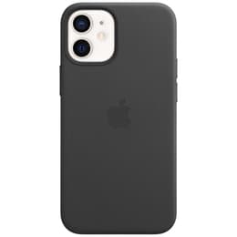 Apple Nahkakuori iPhone 12 mini - Magsafe - Nahka Musta