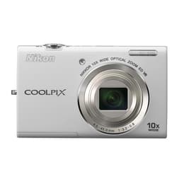 Kompaktikamera Coolpix S6200 - Valkoinen + Nikon Nikkor Wide Optical Zoom ED VR 25-250 mm f/3.2-5.8 f/3.2-5.8