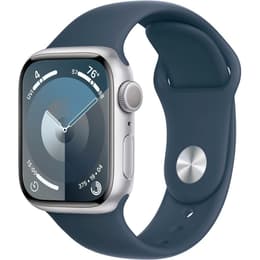 Apple Watch Series 8 (2022) GPS + Cellular 41 mm - Alumiini Hopea - Sport band Sininen