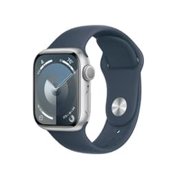 Apple Watch Series 8 (2022) GPS + Cellular 41 mm - Alumiini Hopea - Sport band Sininen