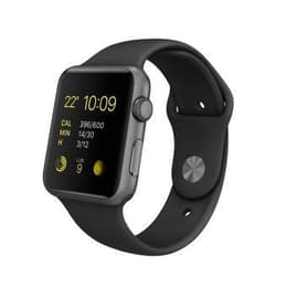 Apple Watch (Series 5) 2019 GPS + Cellular 40 mm - Ruostumaton teräs Musta - Sport loop Musta