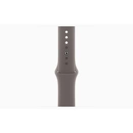Apple Watch Series 9 (2023) GPS + Cellular 45 mm - Ruostumaton teräs Kulta - Sport band Musta